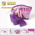 2014 new design make up gift set of bag with bath ball,cup,bottle